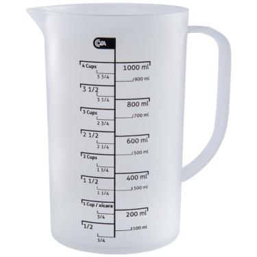 Imagem de Jarra Medidora de Plástico 1 Litro Cozinha Copo de Medidas
