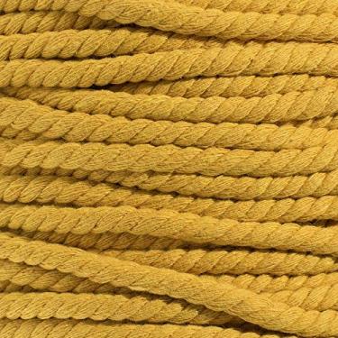 Imagem de Corda de algodão natural torcido - 1/10 polegada - cores sólidas - disponível em comprimentos de 3 metros, 7,5 m, 1,5 m e 30 m