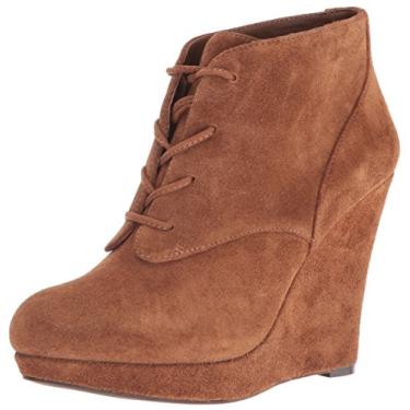 Imagem de Jessica Simpson Bota feminina de cano curto Cyntia, Canela Brown, 8.5