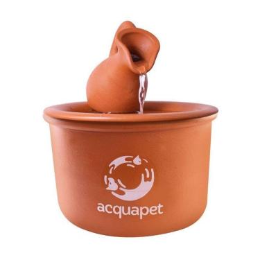 Imagem de Fonte Bebedouro Acquapet De Cerâmica Com Jarro Para Gatos 2L