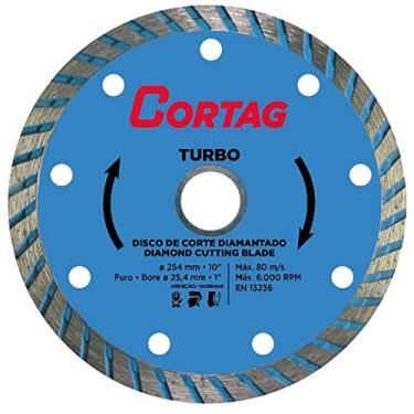 Imagem de Disco De Corte Diamantado Turbo 254 MM F. 25.4 MM - CORTAG