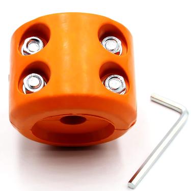 Imagem de Rolha de guincho ATV-SCHS para cabo de guincho para poupar gancho rolha de borracha com chave Allen para guinchos ATV UTV (laranja)