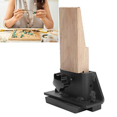 Imagem de Pino de banco de madeira, clipe de suporte de metal de processamento, ferramenta prática de corte de joias, ferramenta profissional de processamento de joias