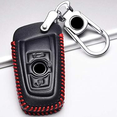 Imagem de YJADHU Capa de proteção de couro para chave de carro, apto para BMW 520 525 f30 f10 F18 118i 320i 1 3 5 7 Series X3 X4 M3 M4 M5,2