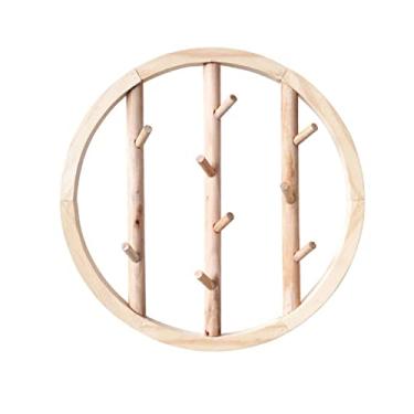 Imagem de KIZQYN Ganchos de casaco cabide montado na parede, gancho de casaco, trilhos de rack de gancho, cabide de roupas de entrada, pendurado na parede para varanda, sala de estar, quarto, cozinha cabide de casaco montado na parede (cor: b)