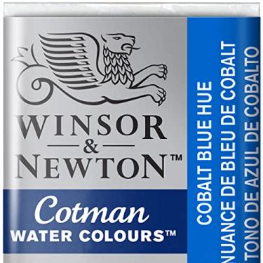 Imagem de Winsor & Newton Tinta aquarela Cotman, meia panela, tom azul claro cobalto