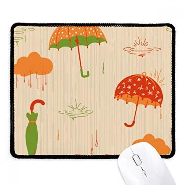 Imagem de Mouse pad Cloud Umbrella Rain Drip Weather pad borda costurada tapete de borracha para jogos