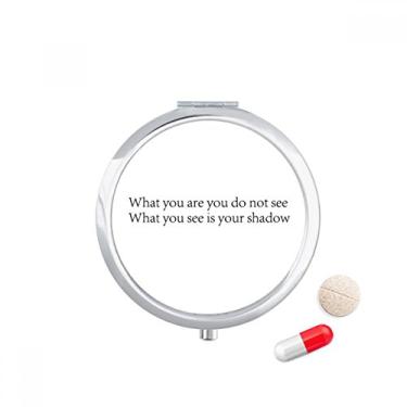 Imagem de Poetry What You See is Shadow Caixa de armazenamento de remédios Dispensador de comprimidos