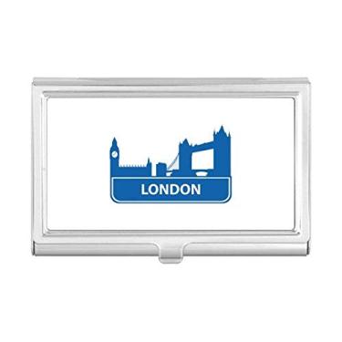 Imagem de London England — Carteira de bolso com estampa de marco azul