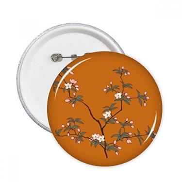 Imagem de Pintura verde vermelha e verde árvore pinos redondos emblema decoração roupas 5 peças presente