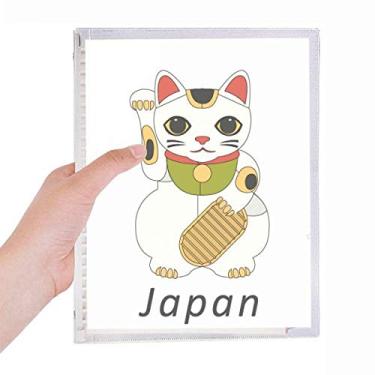 Imagem de Caderno de folhas soltas para gatos da sorte Cultura japonesa local recarregável