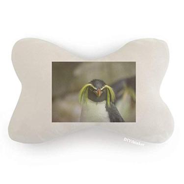 Imagem de DIYthinker Almofada para decoração de pescoço com pinguim da Antártica da natureza da ciência do mar, almofada para apoio de cabeça