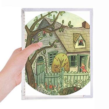 Imagem de Caderno Miaoji com pintura aquarela, gato no centro da cidade, diário de folhas soltas recarregável