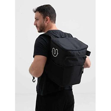 Imagem de Mochila Bolsa Térmica Hug Bag All Black 25 Litros Impermeável Anti Vazamentos