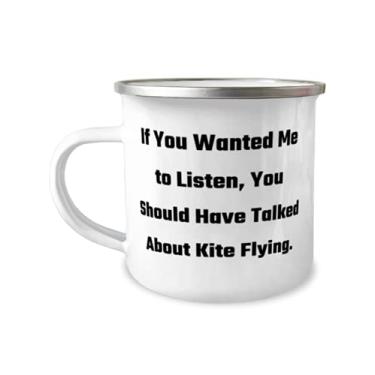 Imagem de Beautiful Kite Flying, If You Wanted Me to Listen, You Should Have Talked About Kite Flying, Birthday 355 ml Caneca para voar pipa