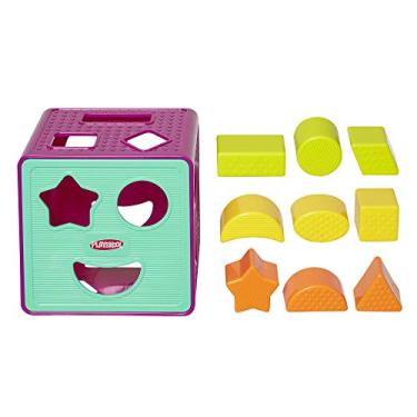 Imagem de Brinquedo Pré Escolar Playskool Cubo com Formas Hasbro