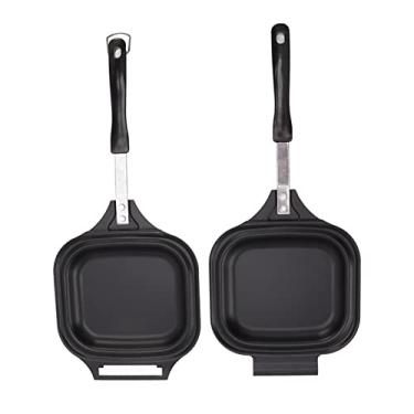 Imagem de QANYEGN Panela De Panqueca De Liga De Alumínio De Dupla Face, Frigideira De Aquecimento Uniforme, Frigideira Antiaderente Para Uso Doméstico E Em Restaurantes.