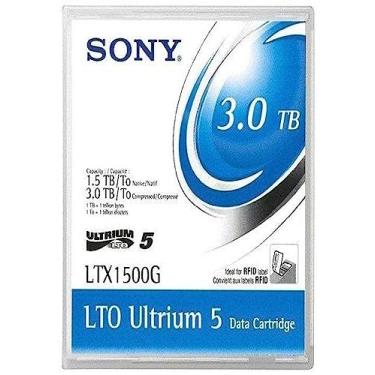 Imagem de 5 Fitas - Sony LTX1500G Fita De Backup LTO Ultrium 5 â 1.5TB/3TB (Fita Magnética LTO5 / LTO-5 / LTO 5)
