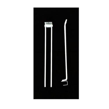 Imagem de Gancheira Dupla Vassoureiro Lx 40 Gondola Amapa Branco Kit 5