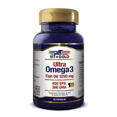 Imagem de Ultra Omega 3 Fish Oil, Vit Gold, 60 Cápsulas, 1250Mg