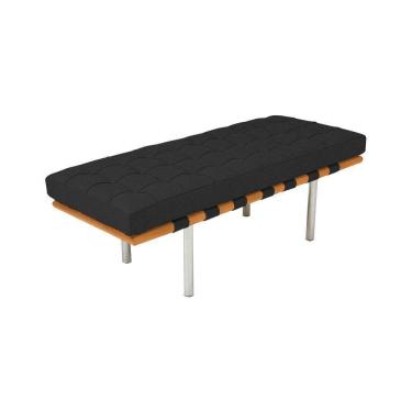 Imagem de Banco Capri Barcelona 1,80M Linho Preto Cor Preto