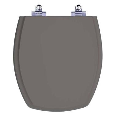 Imagem de Assento Sanitário Laqueado Soft Close Thema Cinza Ambar (cinza Escuro) Para Vaso Incepa