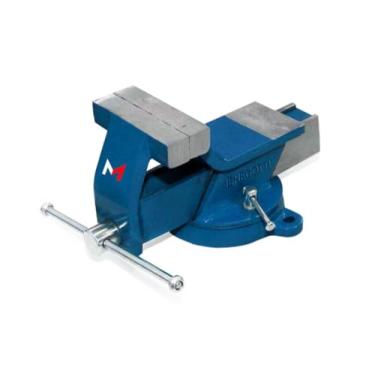 Imagem de Morsa de Bancada Menegotti Nº 3 – 75mm | Compacta, Base Giratória, Bigorna Traseira, Corpo Reforçado | Ideal para Oficinas, Marcenarias e Manutenção