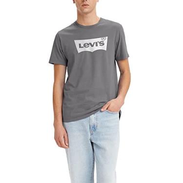 Imagem de Levi's Camisetas estampadas masculinas (regular e grande e alto), Raposa prateada, G