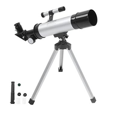 Imagem de Telescópio para crianças iniciantes, telescópio astronômico infantil com abertura de 50 mm, 360 mm, telescópios refratores astronômicos portáteis com tripé para crianças