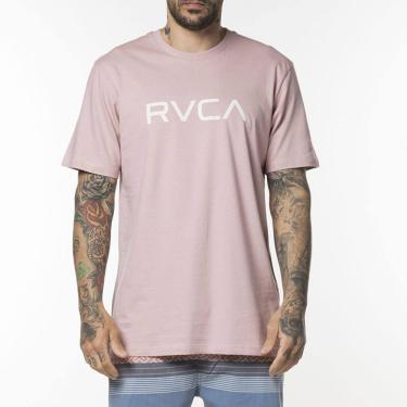 Imagem de Camiseta RVCA Big RVCA Colors WT24 Masculina Rosa Claro