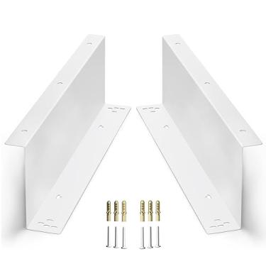 Imagem de Skywin - Suportes de suporte de caixa registradora, suportes de montagem sob o balcão de gaveta de dinheiro de 40,6 cm, suportes de montagem de aço resistente para gaveta de dinheiro quadrada,