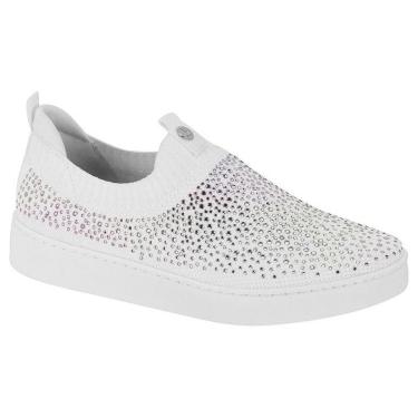 Imagem de Tenis Feminino Vizzano Brilho Slip On Tecido Confortavel-Feminino