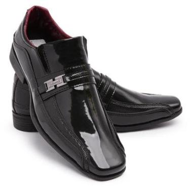 Imagem de Sapato Casual Social Masculino Cano Baixo Detalhe Metal Conforto-Masculino