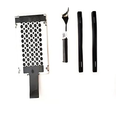 Imagem de HYY DC02C00BL00 XDYGX 0XDYGX HDD Caddy Carrier + cabo HDD SATA de 6.3 cm + trilho de borracha de substituição para Dell XPS 15 9550 9560 9570 M5510 M5520 Precision 5510 5520 5530