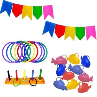 Imagem de Kit Prenda Festa Junina Brinquedos Infantil Crianças São João Parque