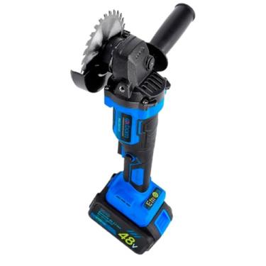 Imagem de Esmerilhadeira Angular Elétrica 48V com Kit Completo 25 Peças - Super Potente e Recarregável