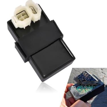 Imagem de Jewkot 1 PC Ignitor CA de carro, GY6 50-150CC motor 6 pinos Plug and Play CDI Ignitor, acessórios de modificação de substituição automotiva, compatível com a maioria dos carros, scooters, motocicletas