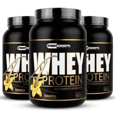 Imagem de Combo 3 Unidades - Whey 4 Protein 900g - Pro Corps (900g, Baunilha)