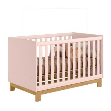Imagem de Berço Multifuncional Toledo Rosa Acetinado 