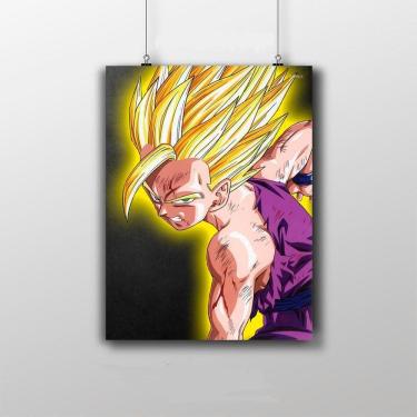 Imagem de Placa Decorativa Gohan Super Saiyajin - Dragon Ball Z Anime