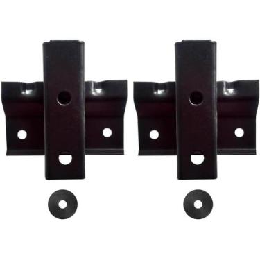 Imagem de Suporte Preto Fixo 2Pts TV Lcd/Plasma Ate 10/85 Brasforma