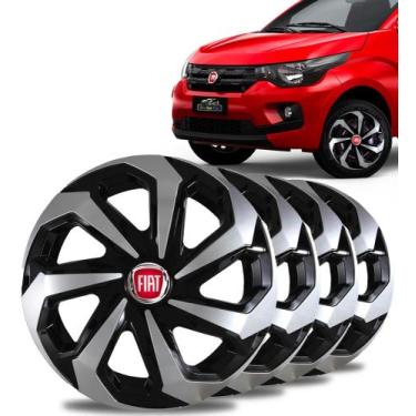 Imagem de Kit 4 Carlotas Esportiva Aro 13 Fiat Mobi Uno Palio Siena - Elitte