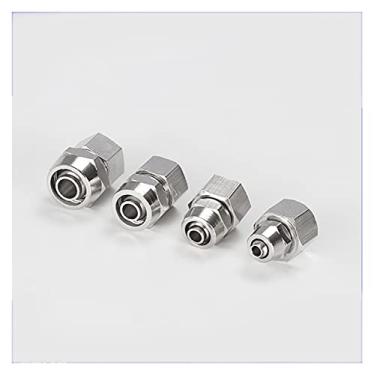 Imagem de XLBH Acessórios pneumáticos Twist Fit 4/6/8/10/12 mm OD Mangueira x 1/20.3 cm 1/10.2 cm 3/20.3 cm 1/5.1 cm BSP Parafuso rápido pneumático fêmea passagem de qualidade de encaixe de ar (Cor: 10mm,