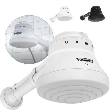 Imagem de Chuveiro Elétrico Ducha Faminho 4T Com Cano 30cm Fame, 5400W, 110V