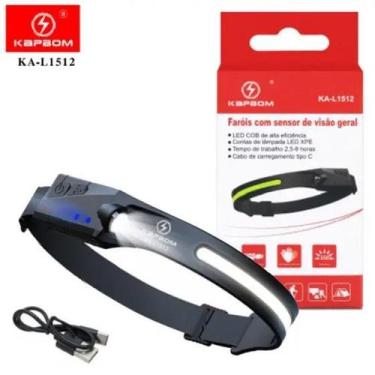 Imagem de Lanterna de Cabeça Led Testa Recarregável Forte Recarregável Capacete 