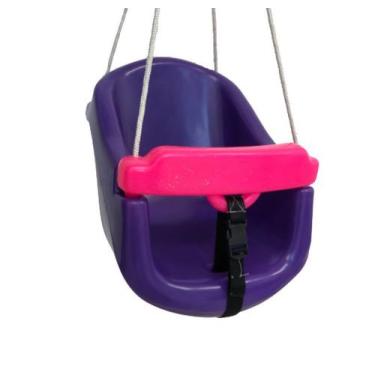 Imagem de balanço bebe - ROXO- para meninas e garotinhas brincarem em playground