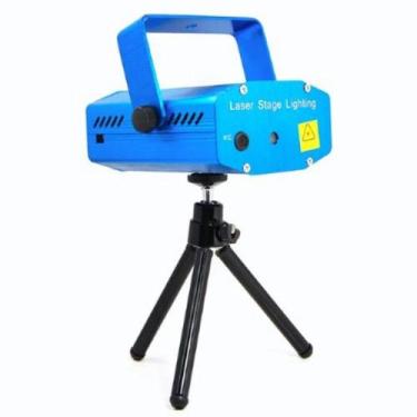 Imagem de Mini Laser Strobo Dj Projetor Holográfico Led Festa Efeitos - Peba