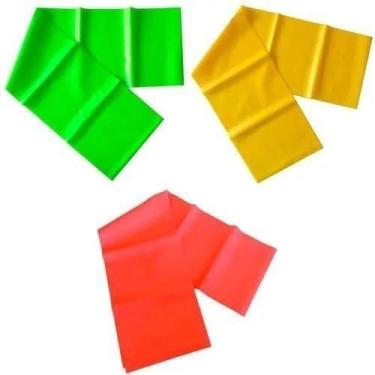 Imagem de Kit Faixa Elástica Com 3 Intensidades Tipo Thera Band 2 Mt - Infinity