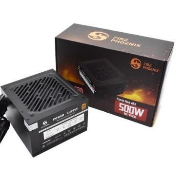 Imagem de Fonte De Alimentação Cpu Atx 500w 110v/220v Silenciosa Pc Gamer Preta 