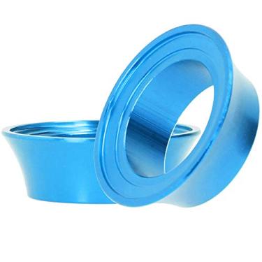 Imagem de Arruela Cônica de Bicicleta Durável, Garfo Dianteiro, Espaçadores de Haste Cônica, Mountain Bike de Estrada (Azul)